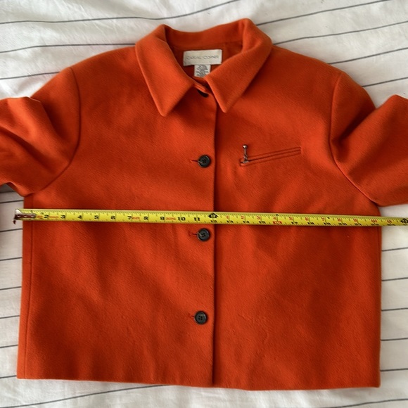 Vintage Boxy Cropped Orange Spring Jacket - Picture 11 of 11